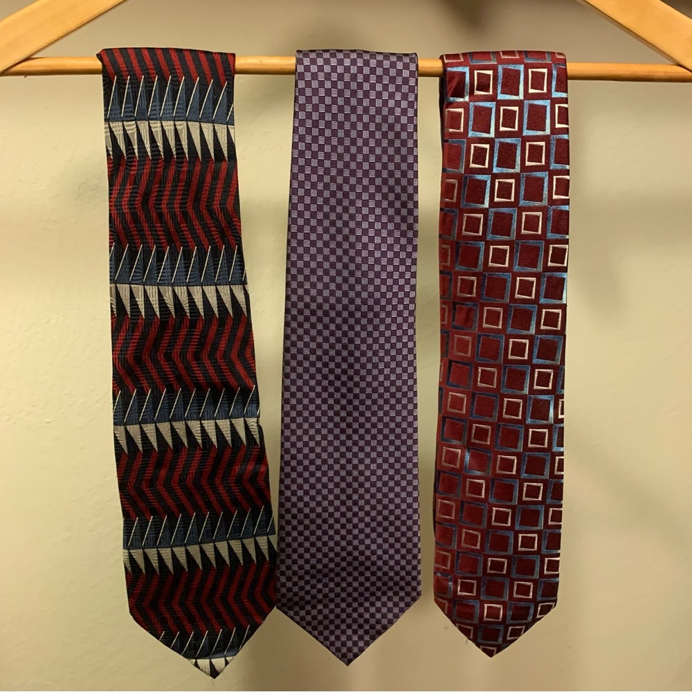 Vintage Ties - Purple/Blue/Red Set